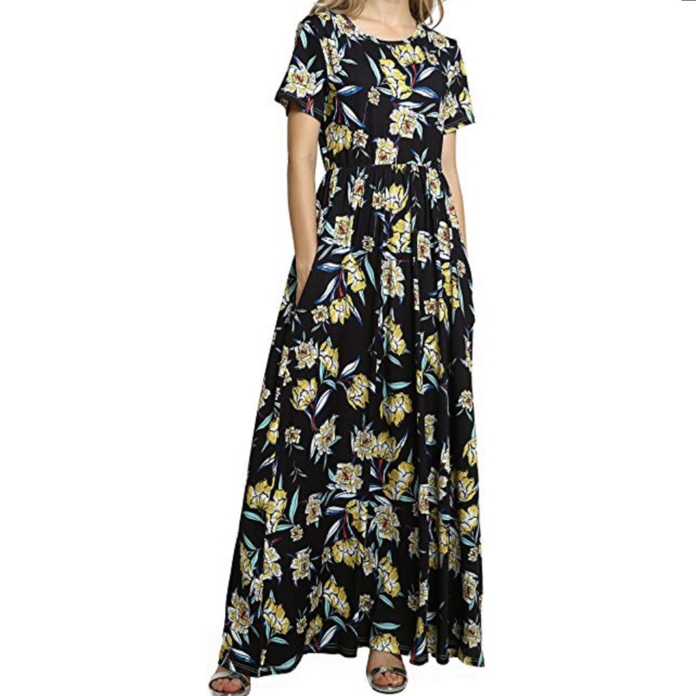 Loose Floral Maxi Dress